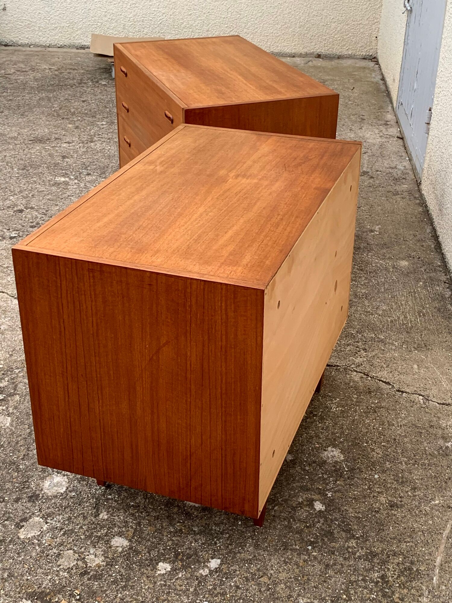 Pair of Scandinavian teak chests of drawers 1960