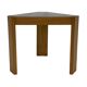 Vintage side table by Porada Arredi, 1970s wood and glass