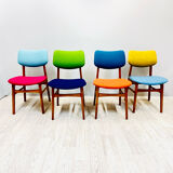 Four middle century chairs