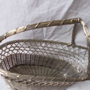 Présentoir de table à bouteille en métal argenté