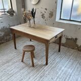 Table de ferme chêne 140 cm