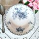 Antique deep plates in ironstone from Sarreguemines.