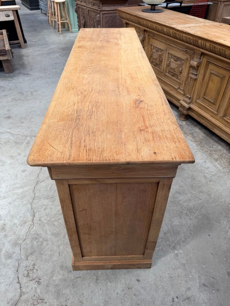 Enfilade in solid raw oak from the 19th century.