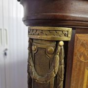 François Linke (1855-1943), marquetry veneered wooden bed in Louis XVI style