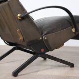 P40 Lounge Chair By Osvaldo Borsani For Tecno In Original Leather, Italy 1960s