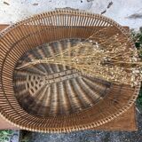 Wicker laundry pan