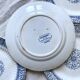 Sarreguemines ironstone dessert plates, "Embroidery" model