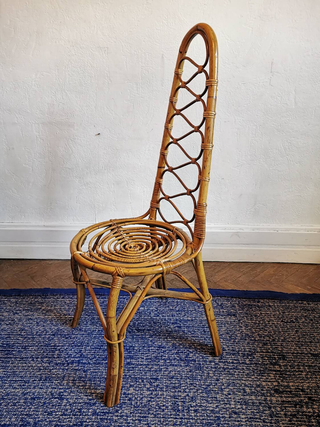 Dirk von Sliedregt rattan chair circa 1950