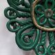Vintage twisted artisan ceramic fruit bowl