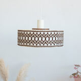 Vintage suspension in pvc, fabric and wool