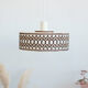 Vintage suspension in pvc, fabric and wool