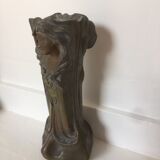 Pair of regulating vases signed Flora Francesco - Art Nouveau