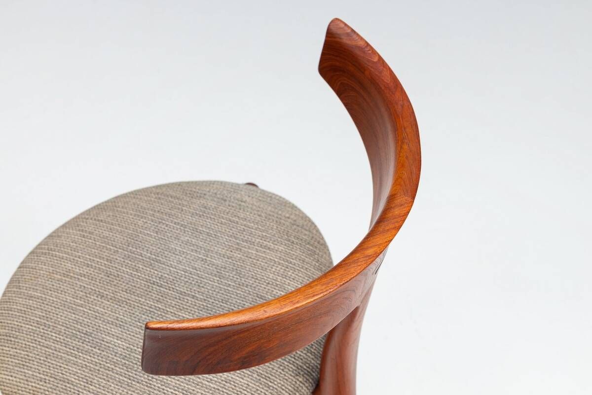 Erik Andersen & Palle Pedersen T-chair model 68 in teak Randers Denmark 1960