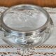 Art Nouveau crystal and silver-plated metal bowl and salad bowl, 1900