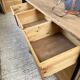 2m pine counter or central island with storage