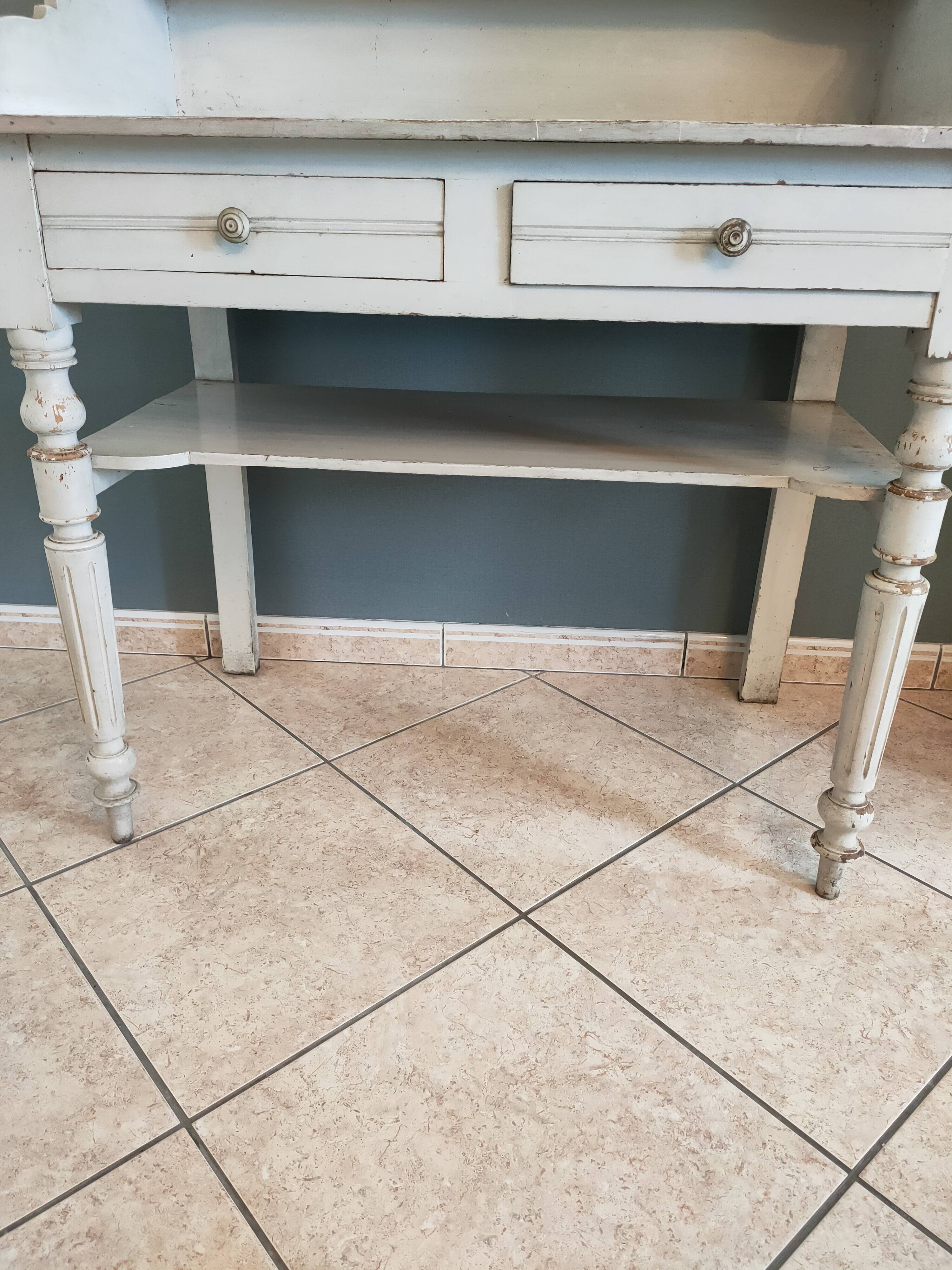 Dressing table dressing table in painted wood