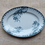 Plat ovale terre de fer modèle "iris"