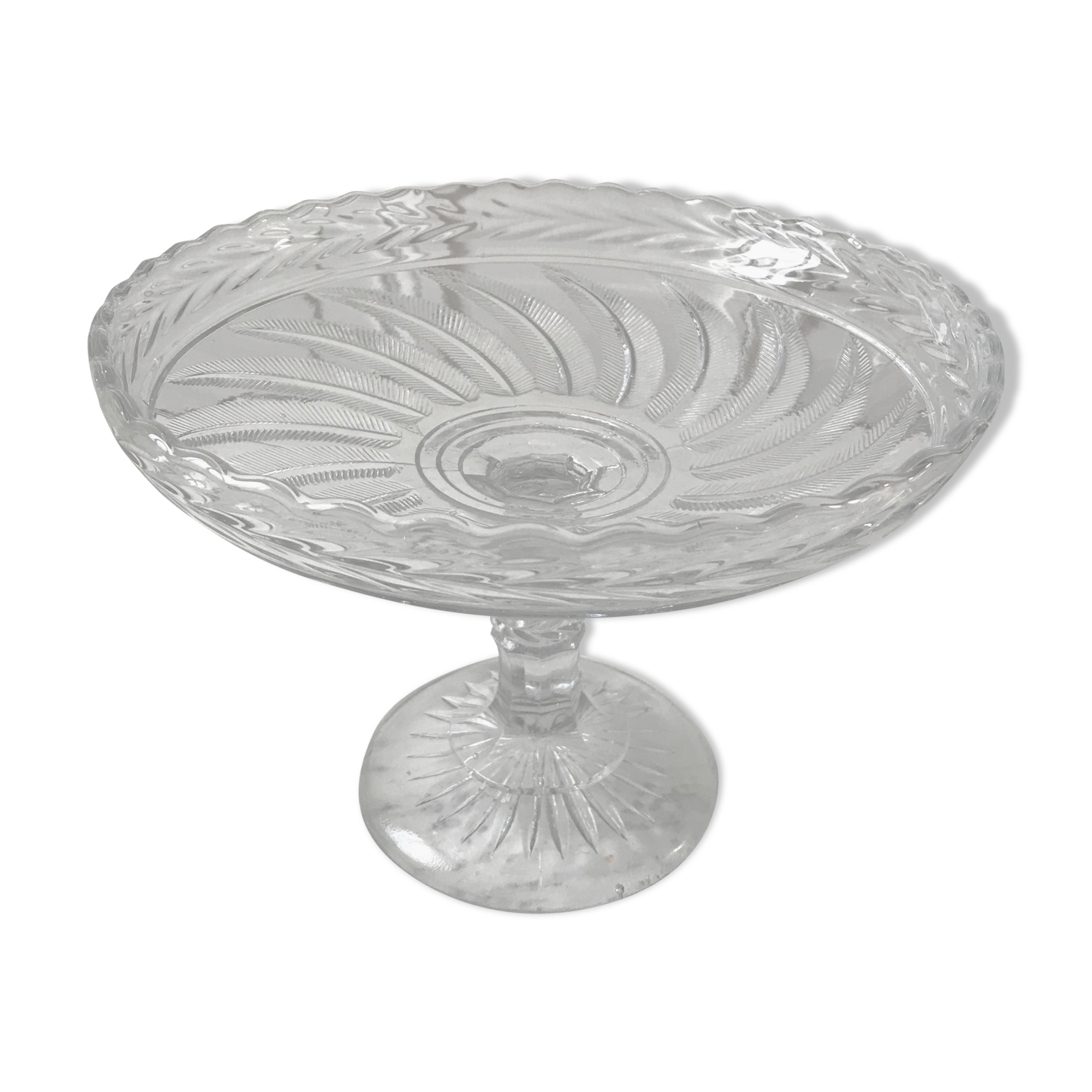 1920s moulded glass servant