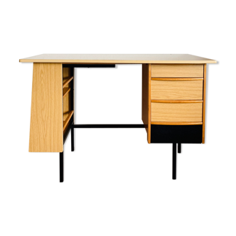 Modernist metal oak and vintage formica 1960s office