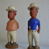 Couple of settlers African statuettes