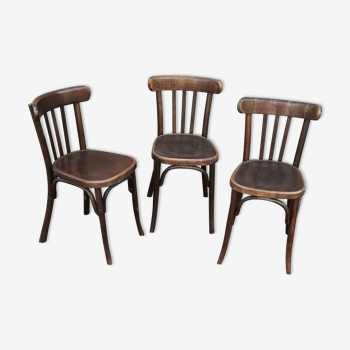 Set of 3 Luterma bistro chairs