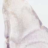 Murano Graniglia Glass Double-Leaf Brass Wall Sconce, Italy, 1960s