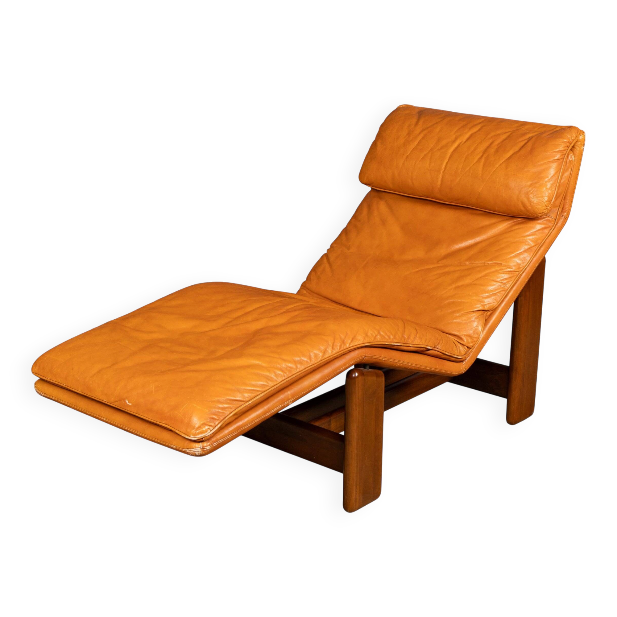 20Thc Italian Periplo Leather Chaise Longue By Tarcisio Colzani