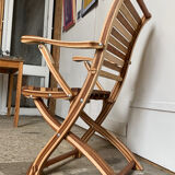 Chaise pliante bois