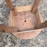 Wooden workshop stool in its juice