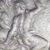 Cast iron fireplace plate - winemaking - 1710