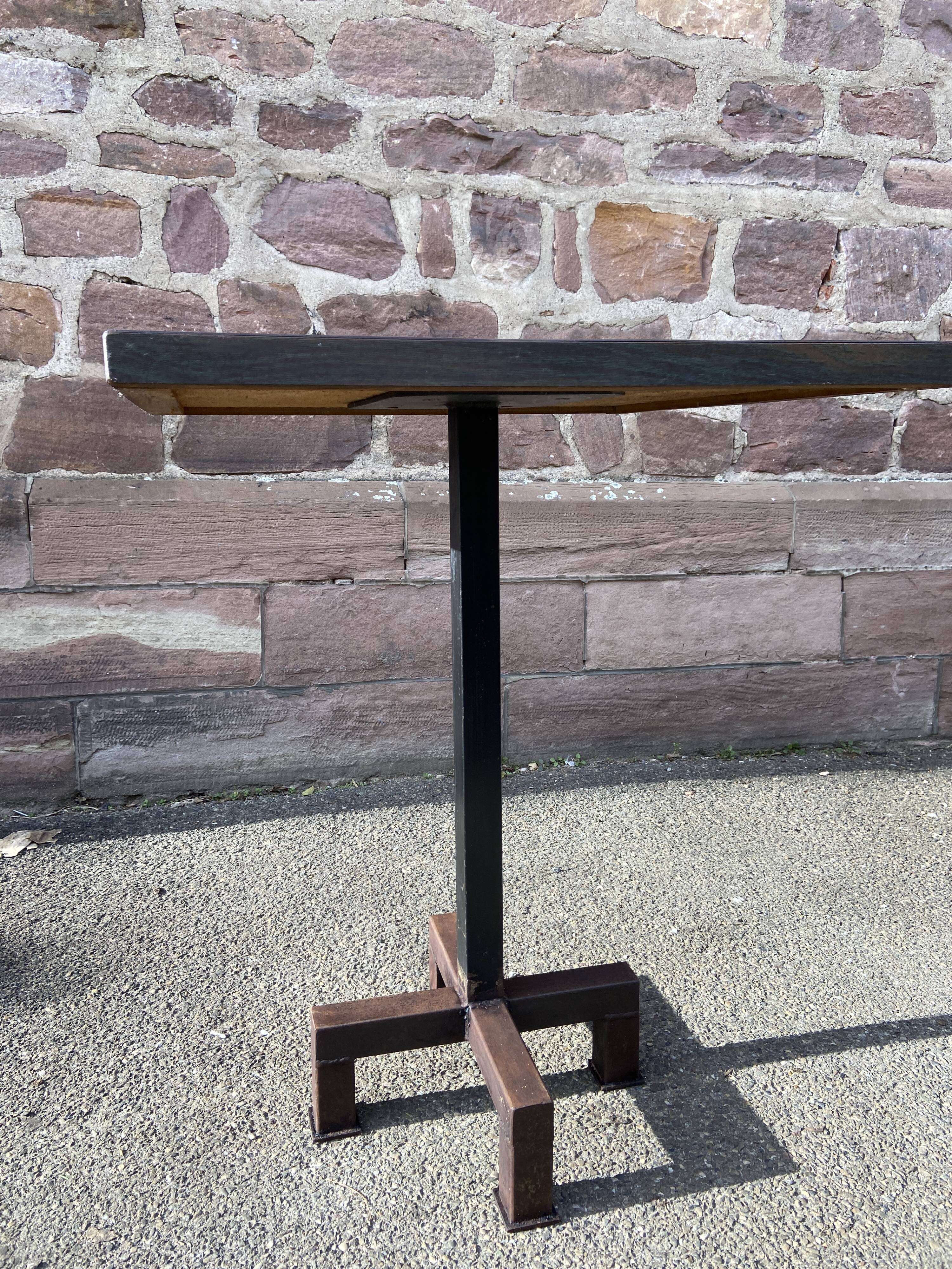 1970s Formica and metal cafe bistro table
