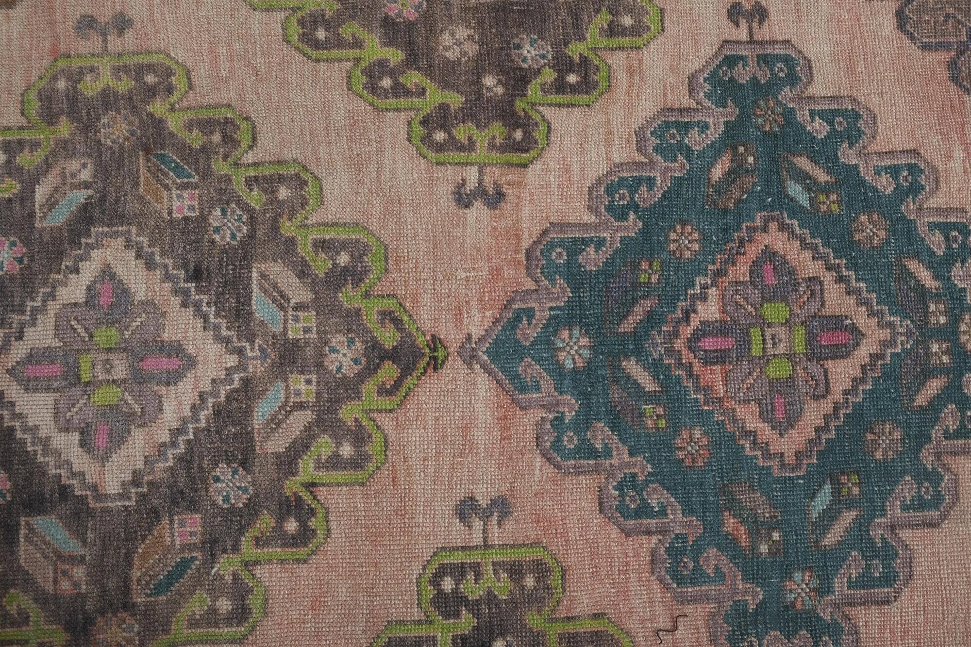 Tapis de couloir turc vintage 90x492 cm