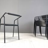 Chaises de salle à manger italiennes postmodernes par Lexis, années 1990