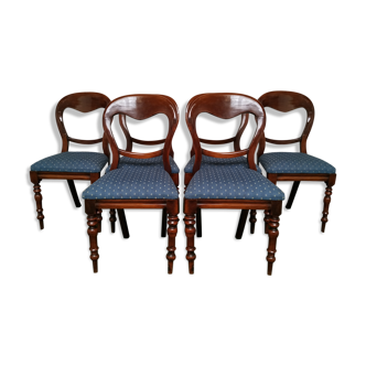 Set of 6 mahogany chairs