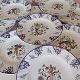 Flat plates "Vieux Rouen" Longwy