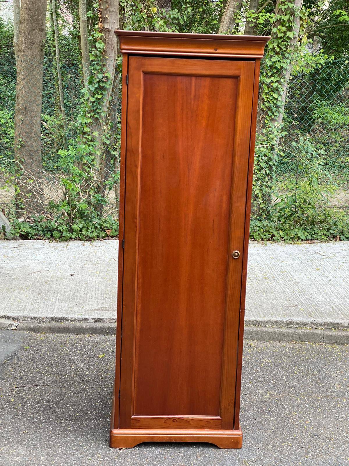 Louis Philippe wardrobe with a solid wood door.