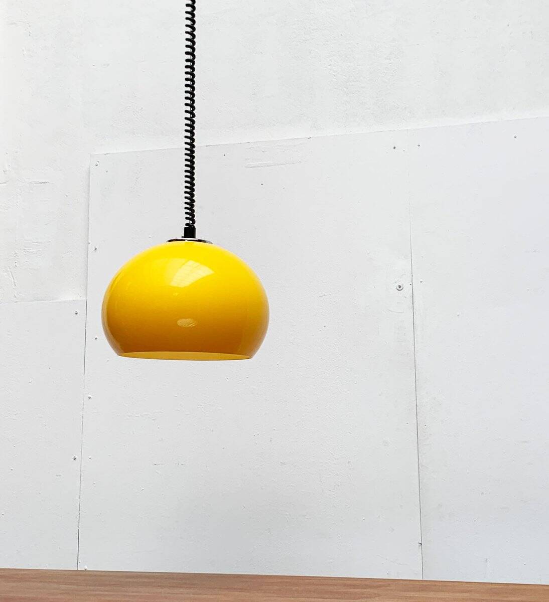 Italian pendant lamp Jolly in Space Age style from the mid-century by Luigi Massoni for Guzzini, 1960s.