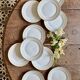 Set of 10 antique dessert plates - Auteuil from Lunéville