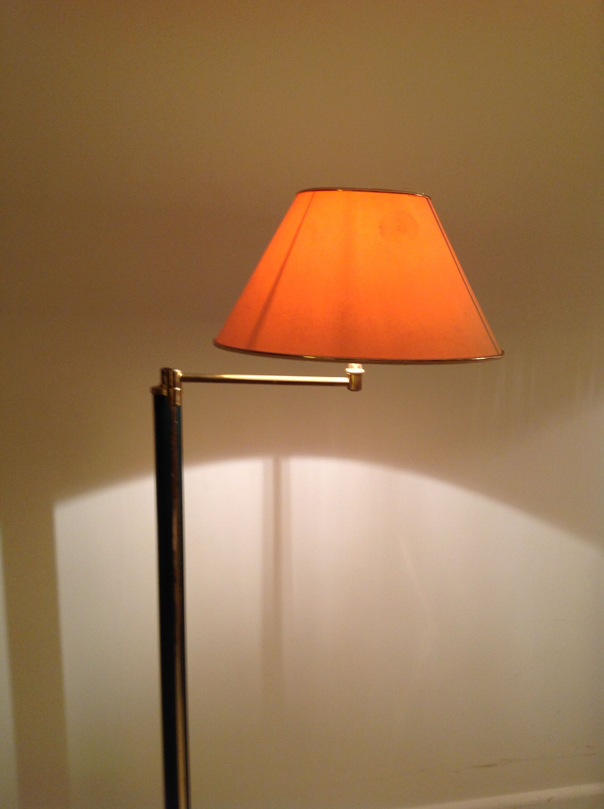 Floor lamp with articulated arm