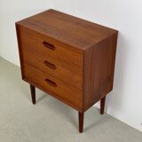 MidCentury Danish modern teak chest of drawers by Ejvind A. Johansson