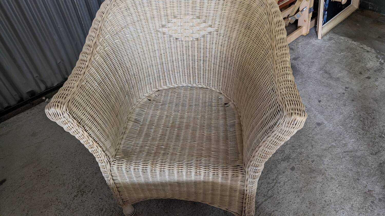 Vintage rattan lounge