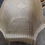 Vintage rattan lounge