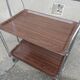 Folding serving table