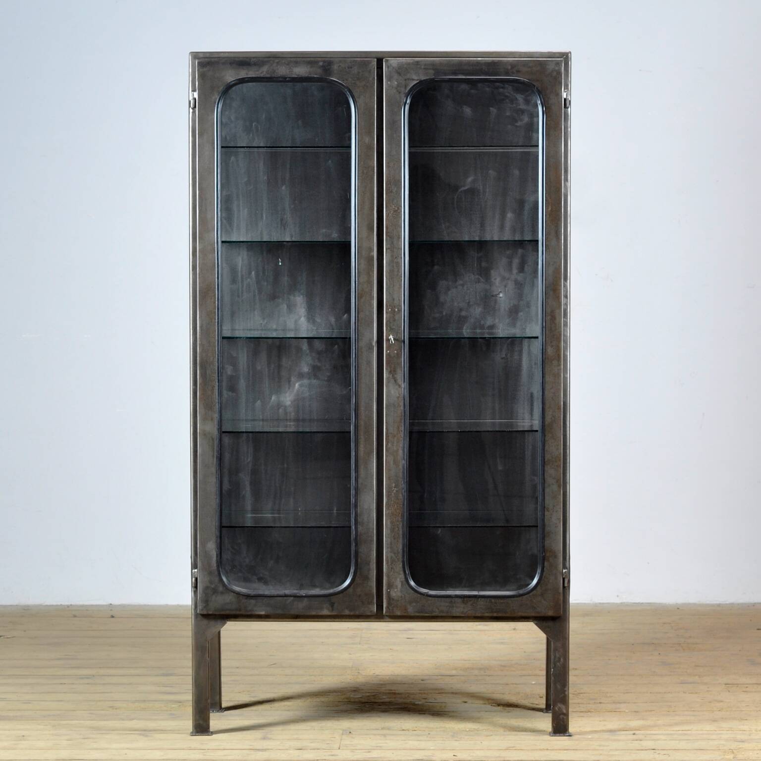 Polished medical cabinet, 1970s
