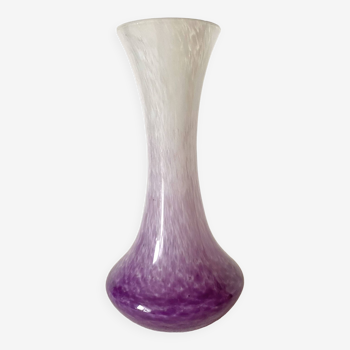 Antique speckled vase in Clichy glass