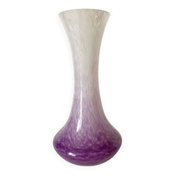 Antique speckled vase in Clichy glass