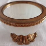 Small alabaster and bronze cup