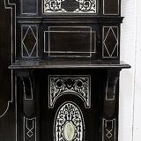 Ceremonial showcase in blackened pearwood, Napoleon III period - 1850