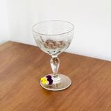 6 verres à pied guillochés du 19 ème siècle