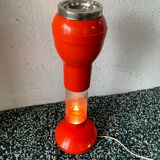 Large floor ashtray lamp tulip space age, with aquatic lighting 70s